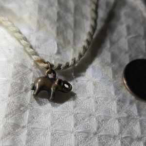 Elephant  Charm Rope Bracelet